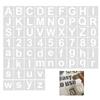 60Pcs Letter And Number Stencils Drawing Templates Reusable PET Stencils for Painting On Paper Wood Metal Fabric Wall