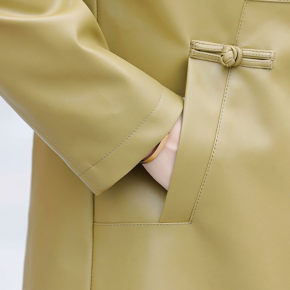 Женская шуба из толстого бархата для зимней моды, кожаная ветровка средней и длинной длины