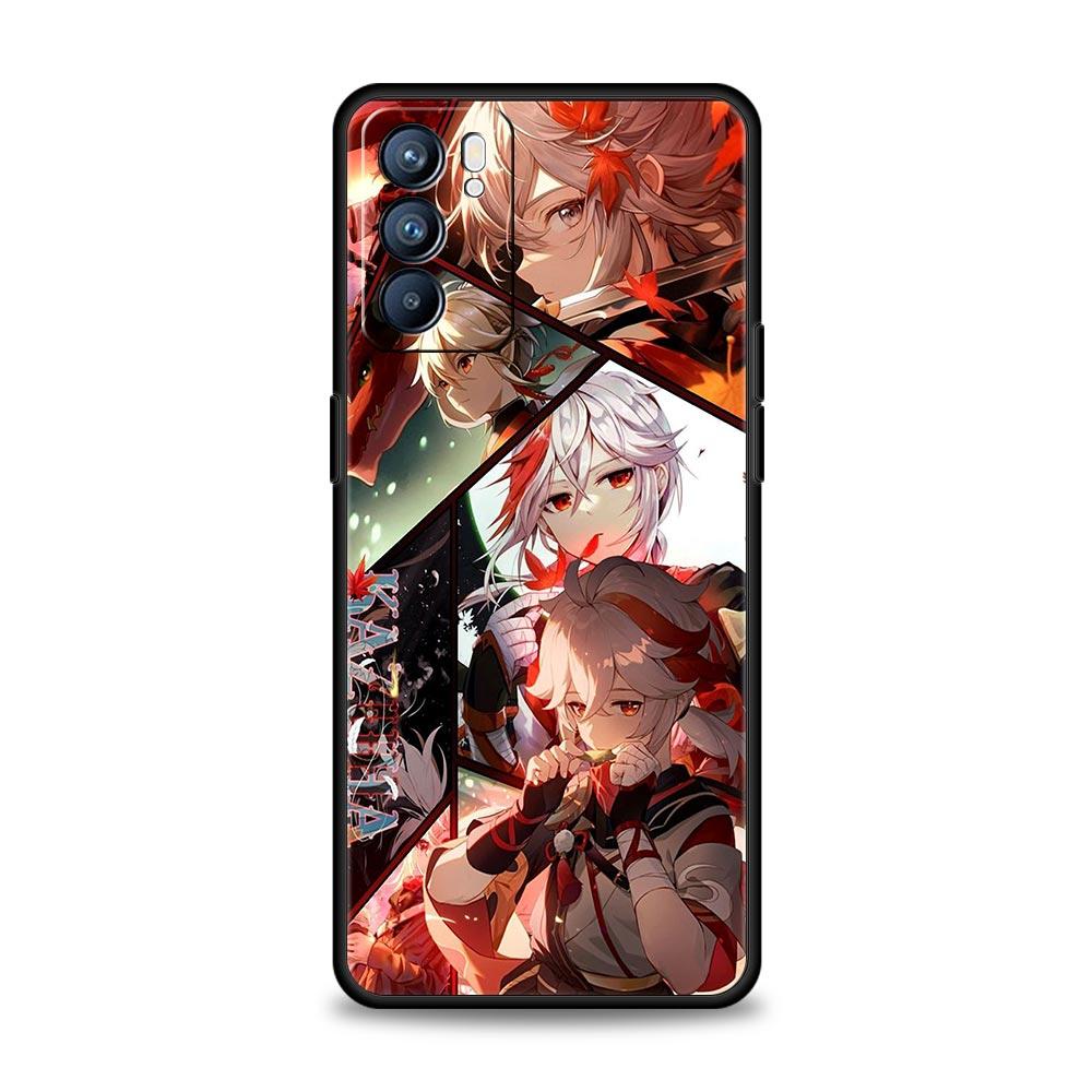 Case For Oppo Find X6 Pro X5 A54 A53 A52 A9 A15 A95 A17 A16 A76 A74 A57 A31 Reno8 Reno7 Reno6 Pro 5G Cover Genshin Impact Ayato