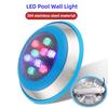 Stainless Steel LED Waterproof Colorful Underwater Lamp Pool Wall Light Outdoor Embedded Decorative Fountain Light