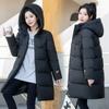 Зимняя одежда новая пуховая хлопковая одежда хлебная одежда хлопковая одежда свободная утолщенная большого размера длинное женское пальто