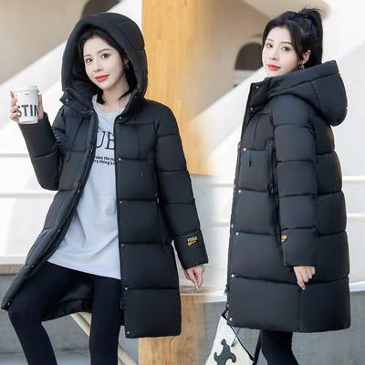 Пуховик Корейский стиль Пуховик Свободная утолщенная женская куртка большого размера среднего и длинного размера