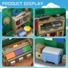 Gobricks MOC Симпсоновский Спрингфилд Магазин Бейсбольных Карточек Модульные Кирпичики Модель Магазин Бейсбольных Карточек Модульные Строительные Блоки Игрушки Подарок