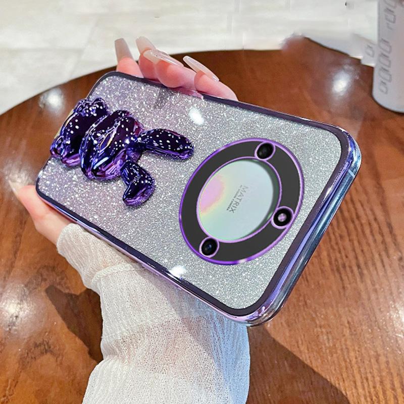 Защитный чехол для Honor X40 5G Милый кролик Защита от царапин Подставка Чехол для телефона