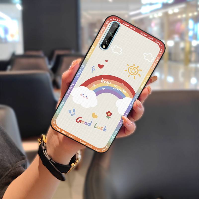 Силиконовый мультяшный чехол для телефона Huawei Enjoy 10s/Y8P/P Smart S Противоударный защитный ТПУ Ударопрочный Мягкий чехол Задняя крышка