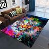 Art Domineering Tiger 3D Print Carpets for Living Room Bedroom Decor Carpet Soft Flannel Home Bedside Floor Mat Play Area Rugs