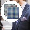 3Pcs Handkerchiefs for Men Hanky Plaid 43cmx43cm/16.93inchx16.93inch Stripe