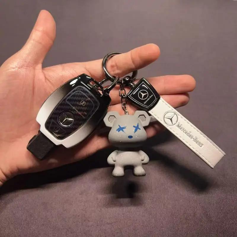 TGM3 Fob Holder for Mercedes Benz A B R G Class GLK GLA GLC GLR W204 W210 W176 W202 W463 Car Remote Key Case Cover