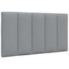 Bed with Mattress  Hanko  Light Grey 80 x 200 cm Fabric