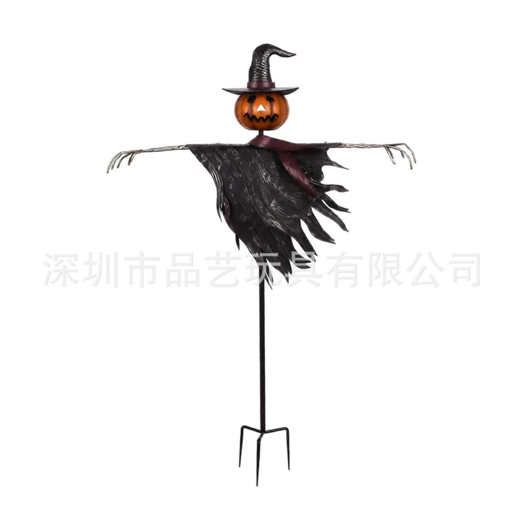 Halloween Decorative Holiday Ground Stakes Garden Stake Light Ghost and scarecrow lawn lights