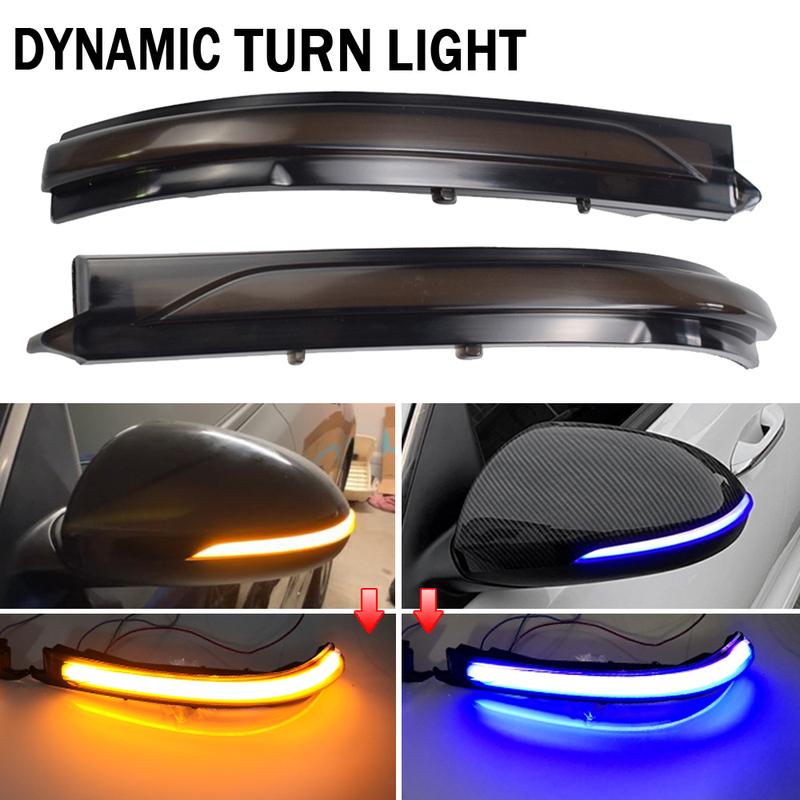 2Pieces LED Dynamic Turn Signal Light For Kia K5 Optima MK4 JF 2016 2017 2018   Rearview Mirror Blinker Indicator