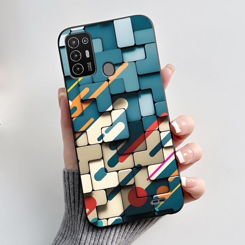 Чехол для ZTE Blade A52 Чехол для ZTE BladeA52 Задняя крышка Силиконовый Мягкий Черный ТПУ Роскошный Дракон Милый Крутой Мальчики Девочки Бампер Накладка на Телефон