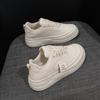 2025 Spring Little White Shoes New Korean Version Ins Female Students Height Increase Platform Sports Board Shoes Casual Shoes Female Q2006