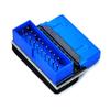 Адаптер для разъемов передней панели USB, USB3.2 19Pin/20Pin для подключения к разъемам материнской платы, поворотный адаптер на 90 градусов