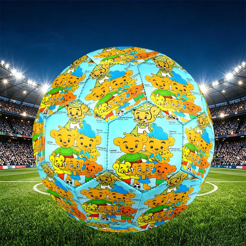 Bamse Print Size 5 Soccer Ball, PU Wear Resistant Football for Match Training and Daily Practice, Birthday Gift for Soccer Fans