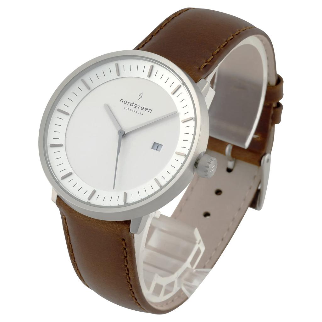 Nordgreen Watch Philosopher 40mm Silver White Face PH40SILEBRXX Men's [Item]