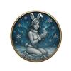 Christmas Temptation Coin Pin-Up Inspired Adults Holiday Token Metal Collectible Coin Decoration Round Keepsake Badge Stocking Stuffer Gag Gift