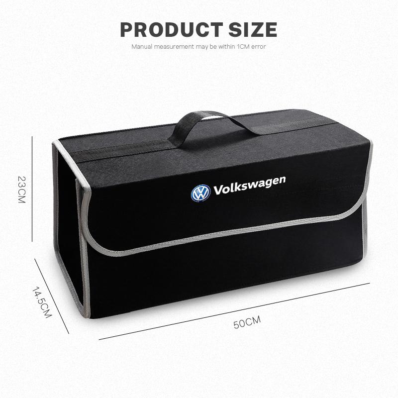 BIG1 Car Storage Bag Folding Travel Tidying Box Trunk Tools Case For VW Golf Polo GTI Tiguan Touran Jetta Passat CC T5 Magotan Arteon