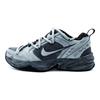 Nike Air Monarch 4 Амортизация Устойчивость к истиранию Увеличивающие рост Низкие Кроссовки на массивной подошве Унисекс Черный Серый Синий 415445-001(Команда396- 2.0)