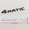 BRI4  For Mercedes Benz 4MATIC Fender Side Badge Rear Trunk Emblem Decals ABS Car Styling Logo 4 MATIC Auto Sticker Accessories