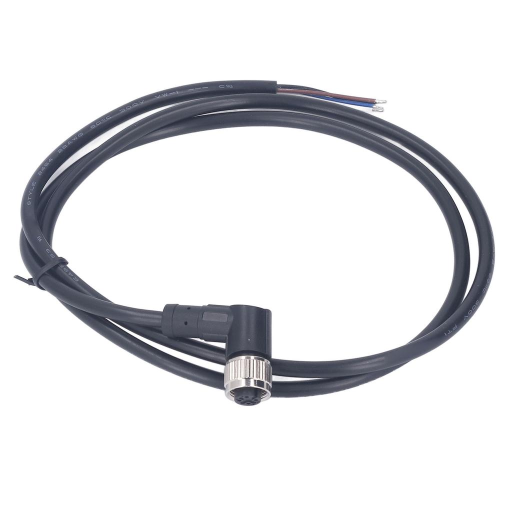 Кабель M12 4-контактная авиационная розетка Электрический кабель Прямоугольный разъем-мама 1 м 250 В AC DC для машинного оборудования