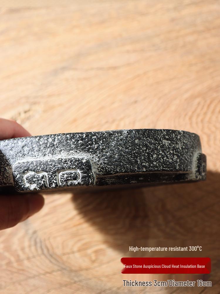 Cotton Charcoal Stove Heat Insulation Pad - High Temp Resistant Tea Kettle Stand, Crack-Proof Ceramic Tray Mat