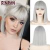 XINRAN Long Straight Wine Red Wig With Bang Synthetic Wigs for Women Heat Resistant Natural Hair for Daily Halloween Cosplay Party