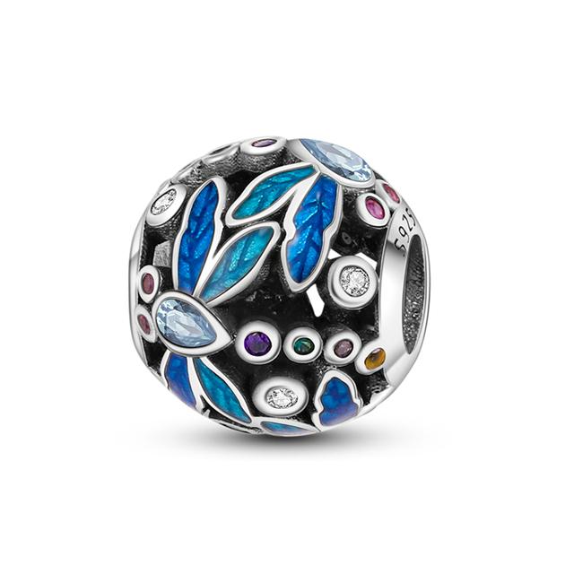 Подвески Plata Charms Of Ley 925 Elephant Katty Car Coffee, подвески, подходят для оригинального браслета Diy