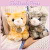 And Gray Adorable Yellow Plush Cat Doll With Realistic Patterns For Kids Collectors And