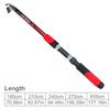 Telescopic Fishing Rods 1.8-4.5M High Carbon Steel Spinning Fishing Rods (For Travelling) Outdoor Bass Fishing Rods