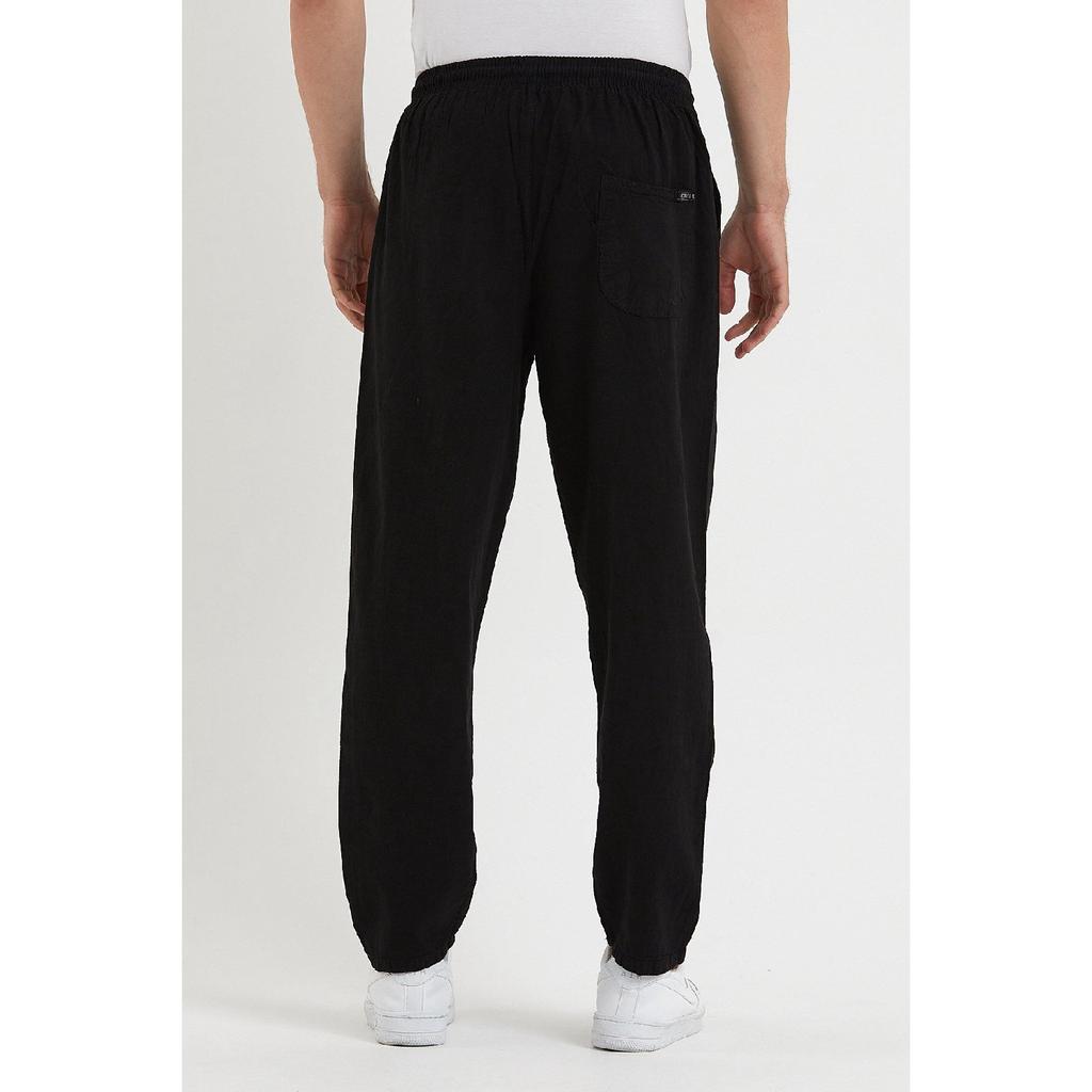 Черные мужские льняные брюки 1480