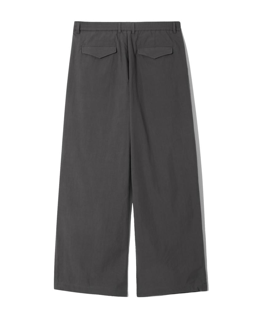 BASEMOMENT Cn Wide Parachute Pants Charcoal