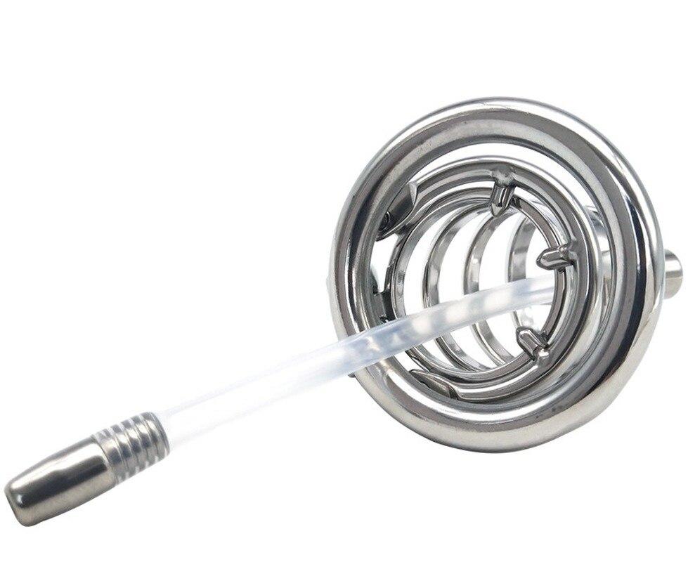 CB Lock для мужчин, клетка для пениса из нержавеющей стали, секс-игрушка для взрослых, клетка для члена, кольцо для пениса, БДСМ, раб, фетиш, мочевой катетер