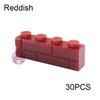 30 шт. Настенные полосатые кирпичи MOC 1x4 Строительные блоки Игрушки Дворец Замок Креативные фигурки Военный дом Стена Прозрачные детали