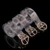 Women Pin Buckle Clear Waist Strap Round Square Heart Punk Waist Belt Transparent Waistband