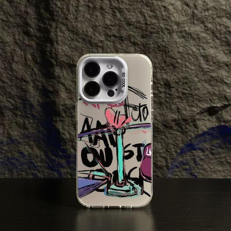 Чехол для iPhone 17 в стиле стрит-арт: Защита от падений, Модный для iPhone 16 Pro, 15, 13 Pro Max и 14X