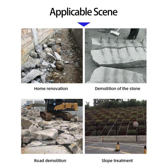 Каменный раскалывающий станок Многоцелевой пробковый клин высокой твердости Раскалывающий бетонный камнерезной станок Поставка для мастерской