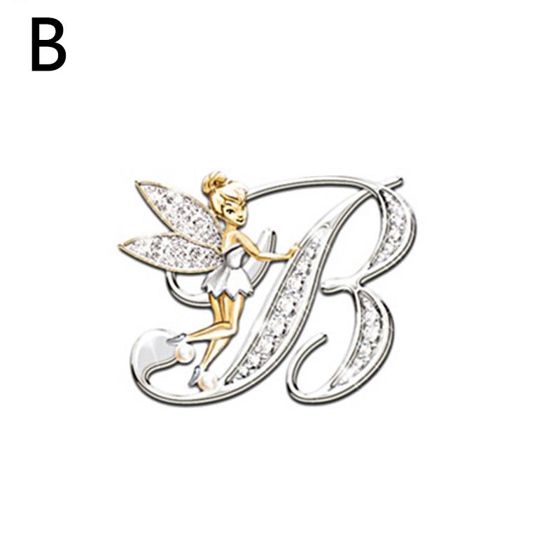 1PC Fashion Brooches Alphabet A-Z Corsage Handmade Gift Exquisite Jewelry Accessories KTY