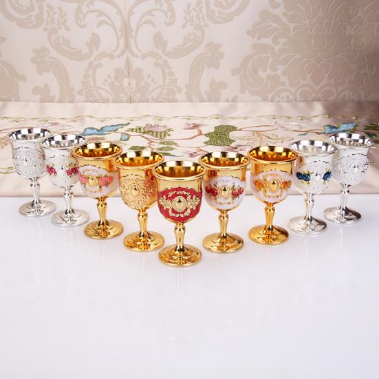 Mini Wine Cup Unique Durable 8 Color Wine Glass Decor Anti-cracking Round Edge Mini Wine Glass Wine Glass Decor for Decoration