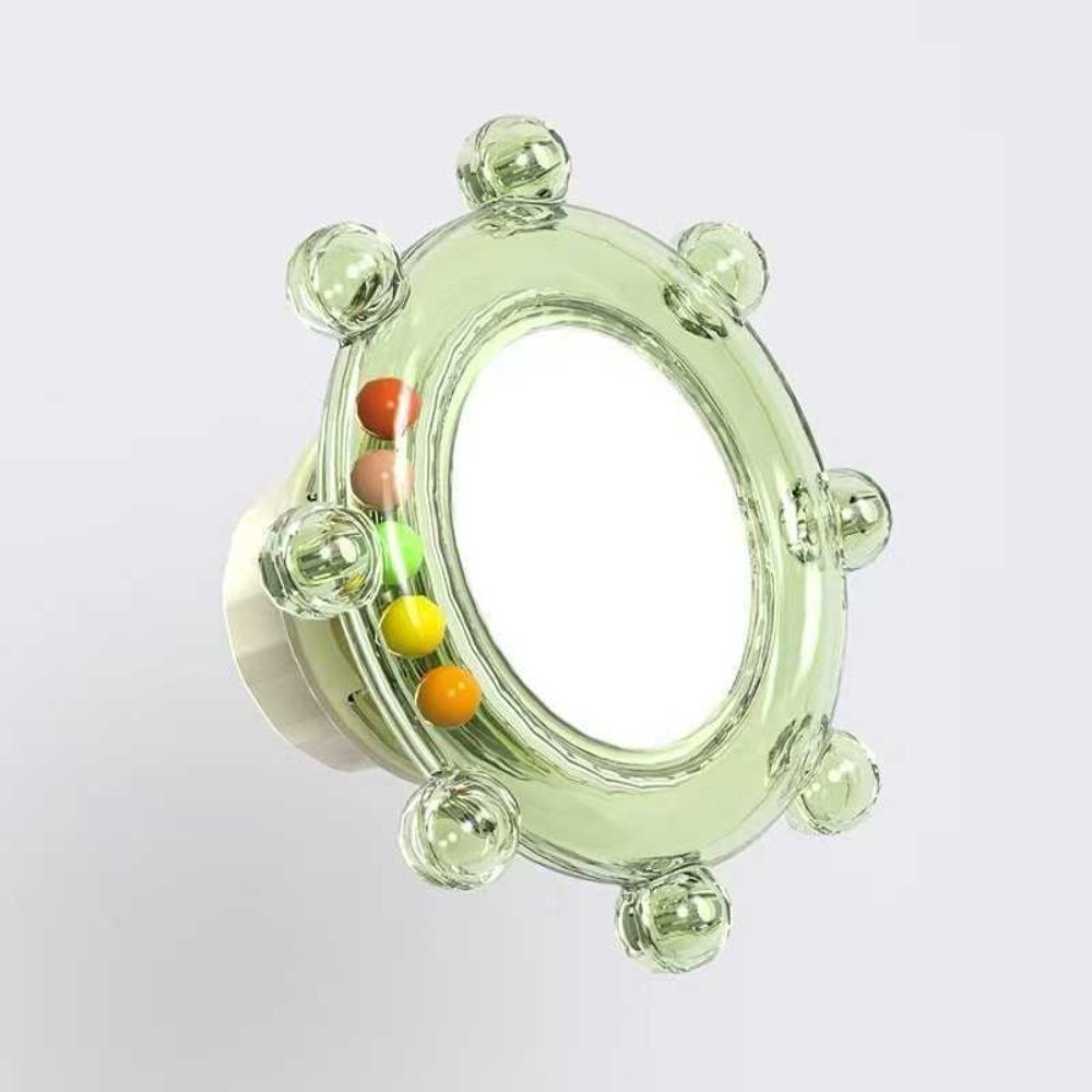 Wear-Resisting Bird Mirror Perch Colorful Ball Bird Flying Saucers  Bird Supplies