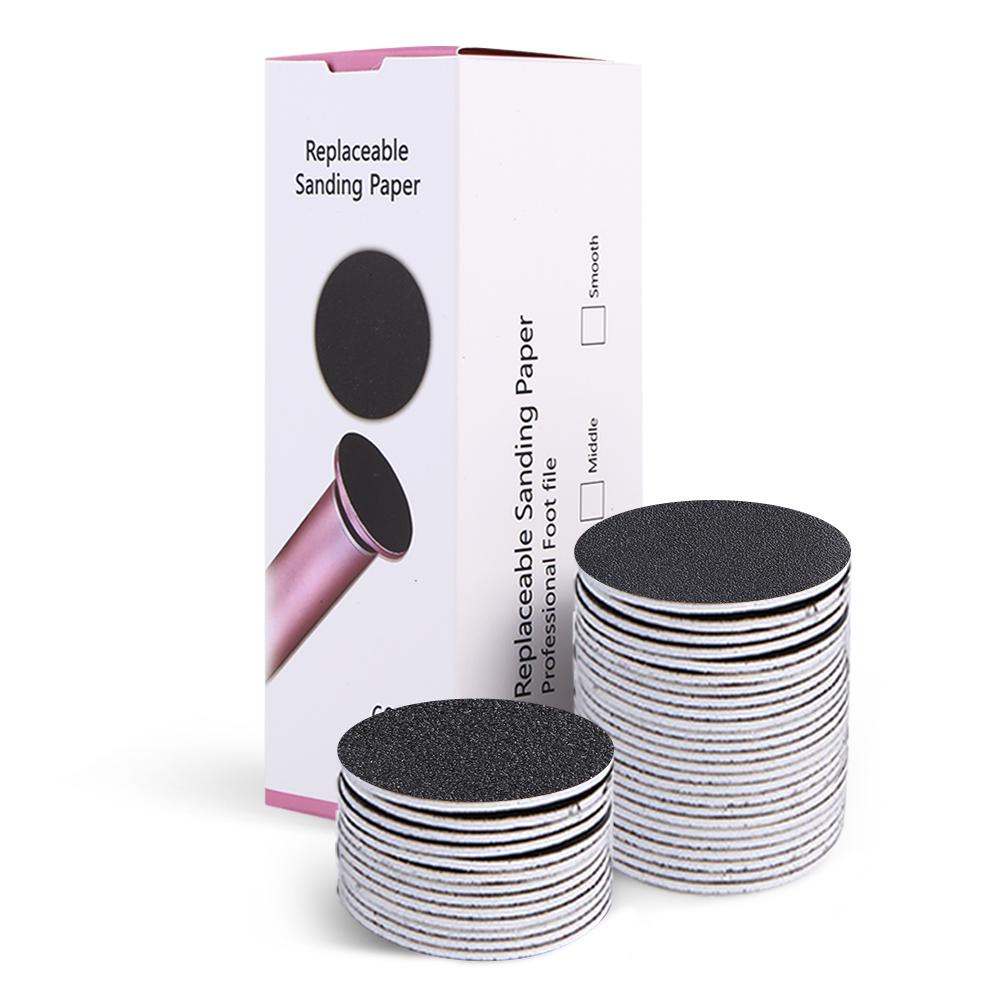 60 шт. сменных наждачных дисков для удаления омертвевшей кожи стоп, совместимых с инструментами для педикюра и отшелушивания мозолей