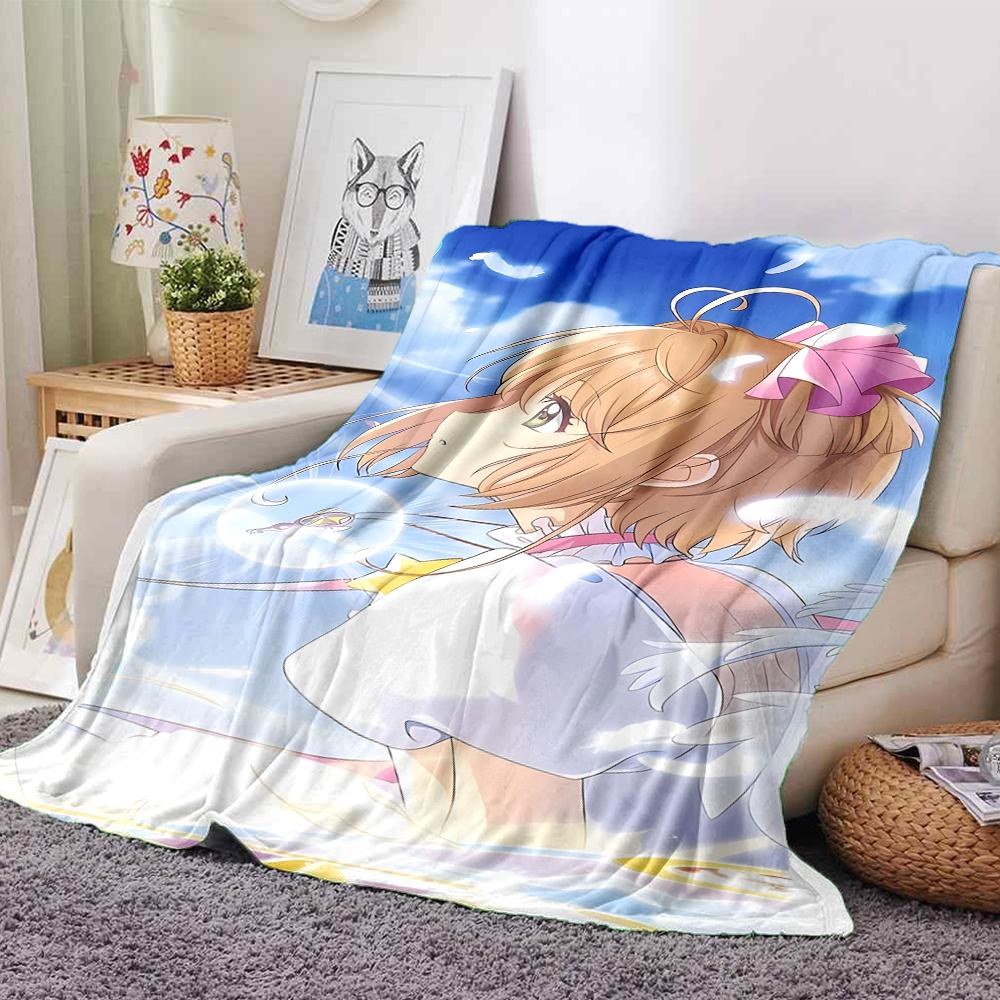 1Pc Cardcaptor Sakura Magic Circle Blanket For Couch Bed Plush Cozy Fuzzy Blanket Super Soft Warm Blankets For Fall And Winter 0918230