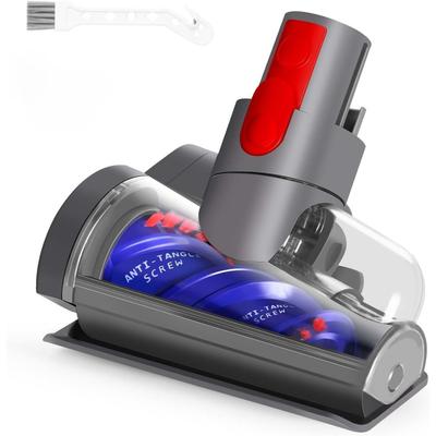 Мини-щетка с электроприводом, совместимая с Dyson V7 V8 Cyclone V10 V11 V15, Сменная насадка-щетка против спутывания, Подходящая