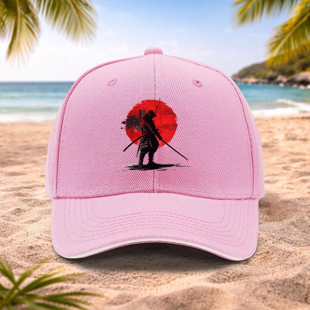 Japanese Samurai Pattern Adjustable Baseball Cap for Unisex and Women Lightweight Sport Hat for Running Fitness Outdoor
