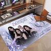 Custom Name Crystal Velvet Rug,aespa Comfortable Anti Slip Floor Mat For Room Decoration