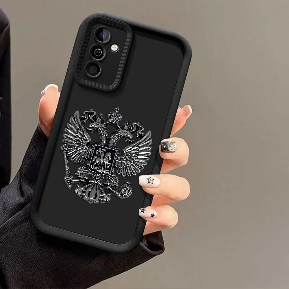Чехол для телефона с российским гербом и флагами для Samsung Galaxy S26 S25 S24 S23 S22 S21 FE S20 ULTRA PLUS, противоударный чехол-бампер из ТПУ