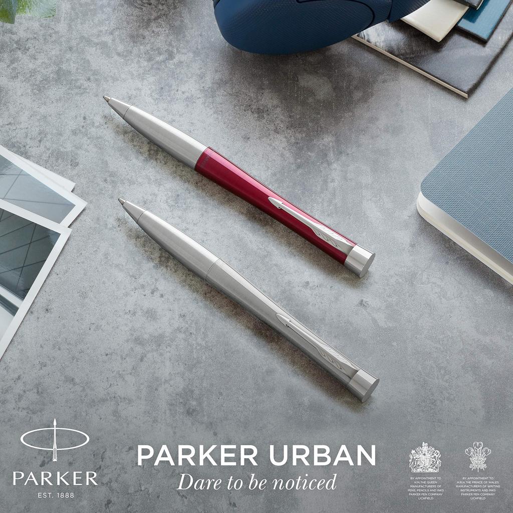 Parker Ballpoint Pen Urban Matte Black GT Medium Point Gift Box Genuine Imported Product S0735820 Oil-based