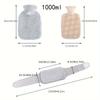 Портативная грелка 1000/2000 мл Мягкий плюш Облегчение боли в шее/плечах Зимняя грелка при менструальных болях/для рук и ног Набор из 3 предметов