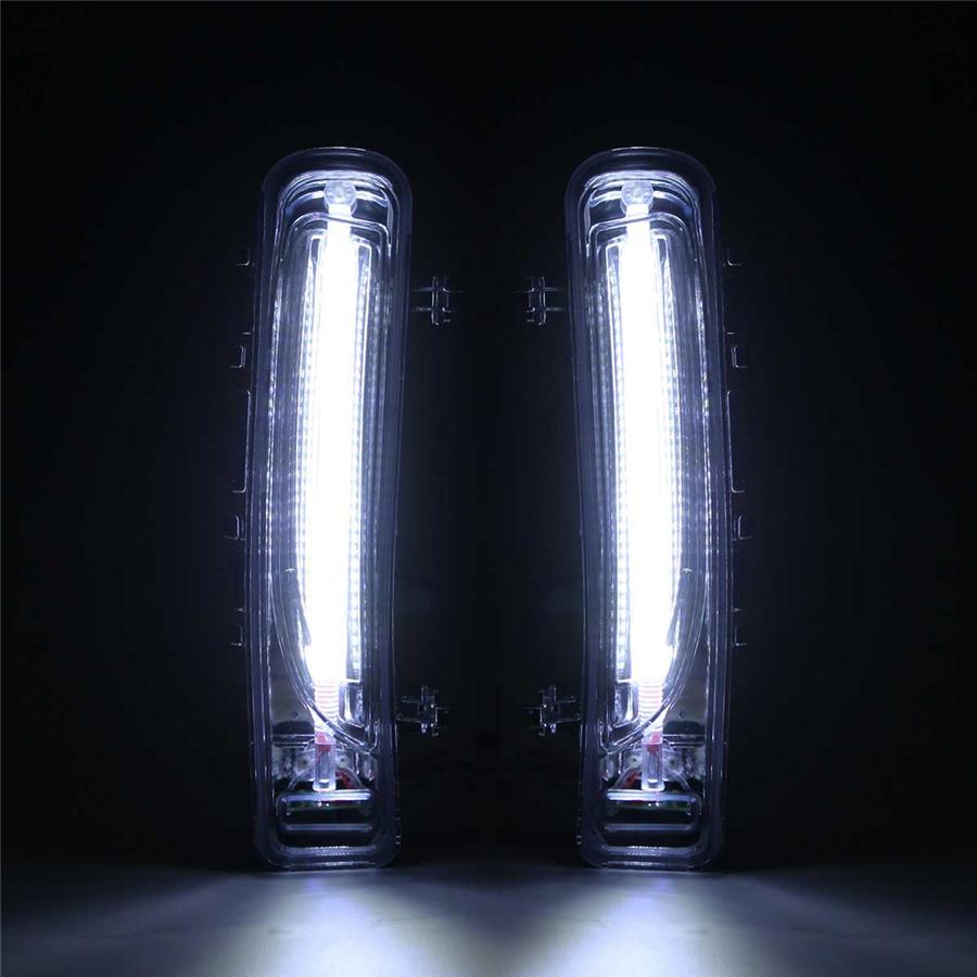 Pair 33-LED White Daytime Running Lights For Ford Edge 2011-2014