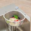 Hanging Sink Basket Corner Strainer Multifunction Quick Drainage Stainless Steel Sponge Holder